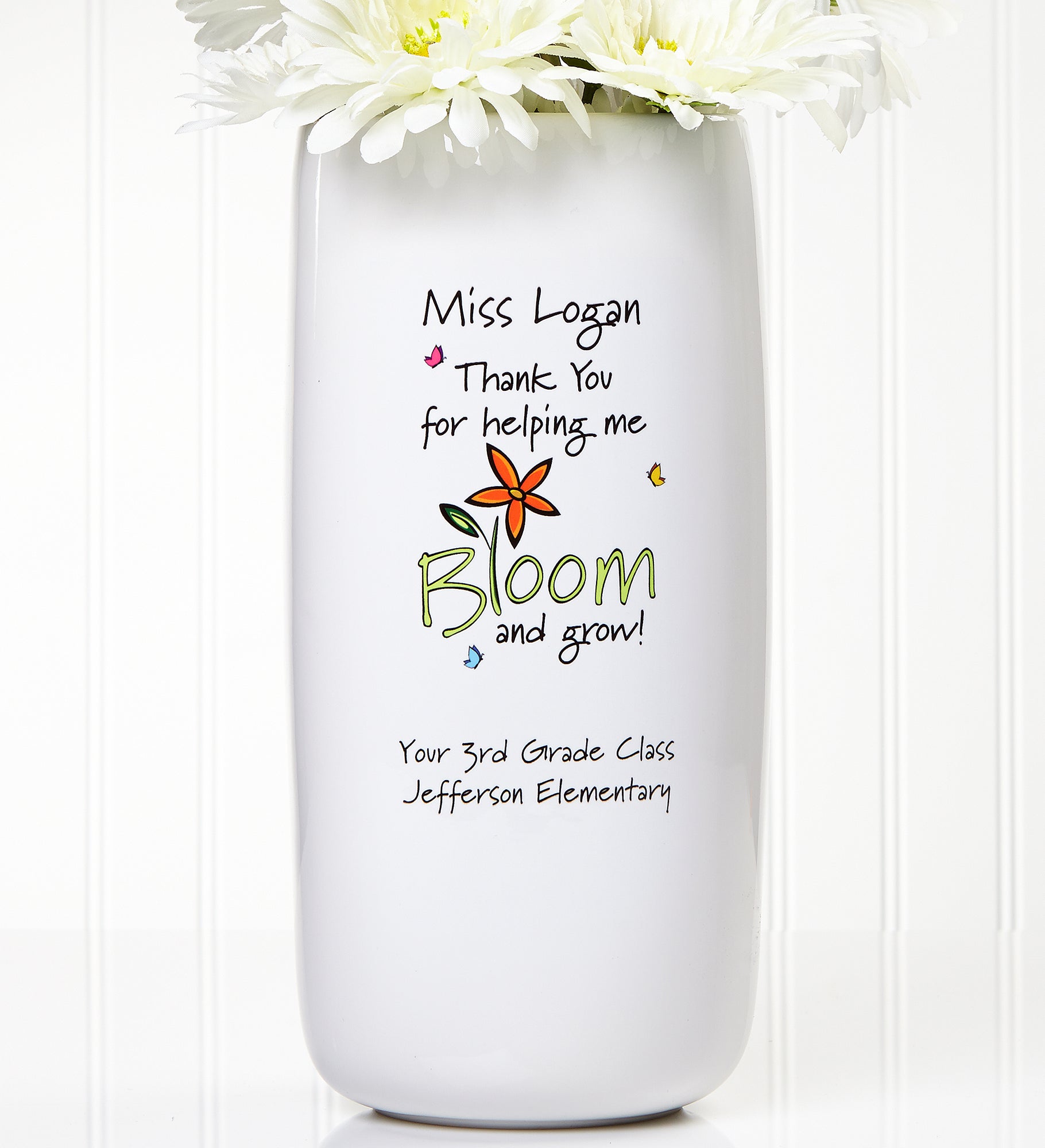 Bloom and Grow Personalized Vase